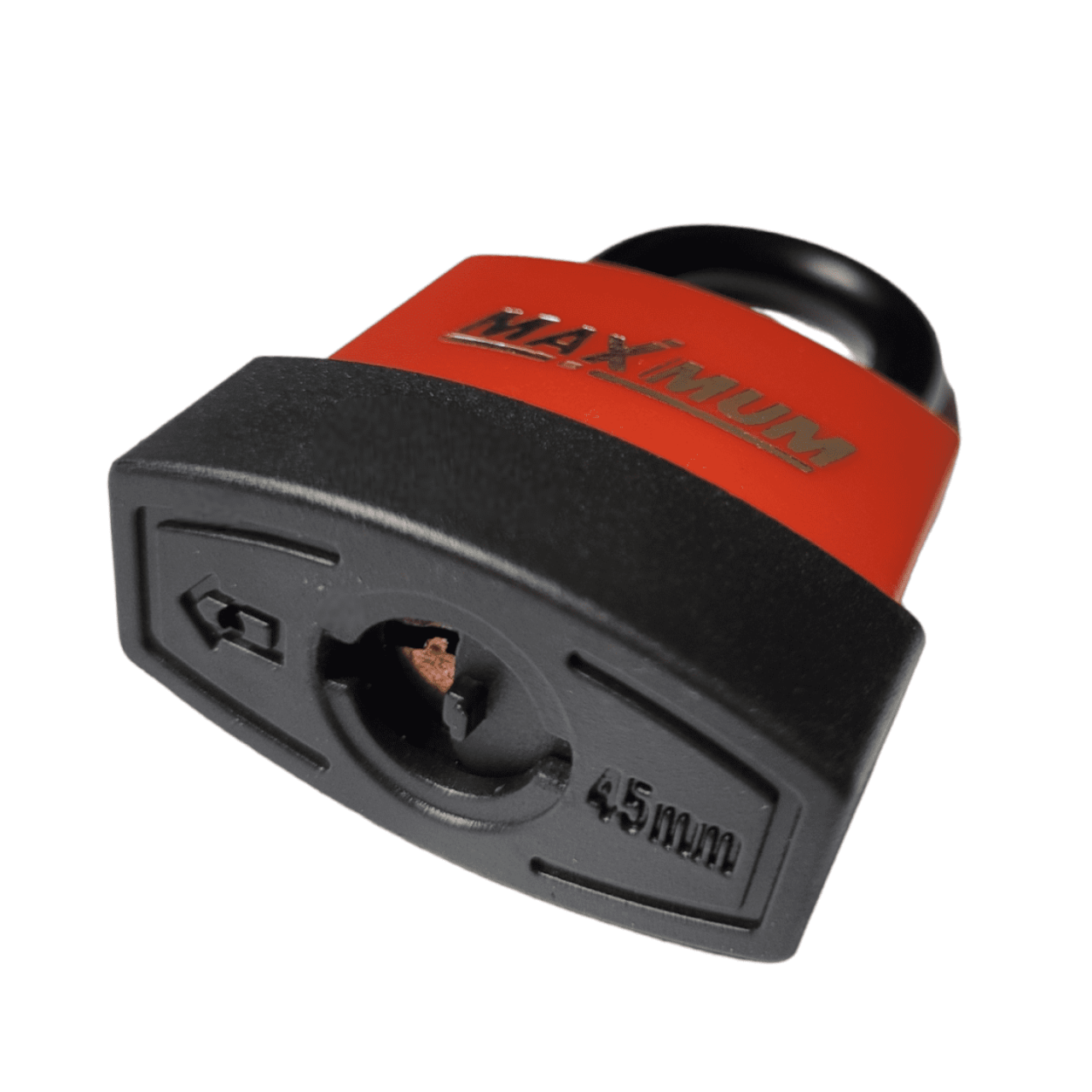 Замок навесной всепогодный 45 мм, с длинным ушком, автоматическое закрытие, "MAXIMUM" MX 06119 оптом