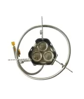 Газовая плита портативная, трехглавая, с пьезоподжигом, 204, «Maximum» MX 15432